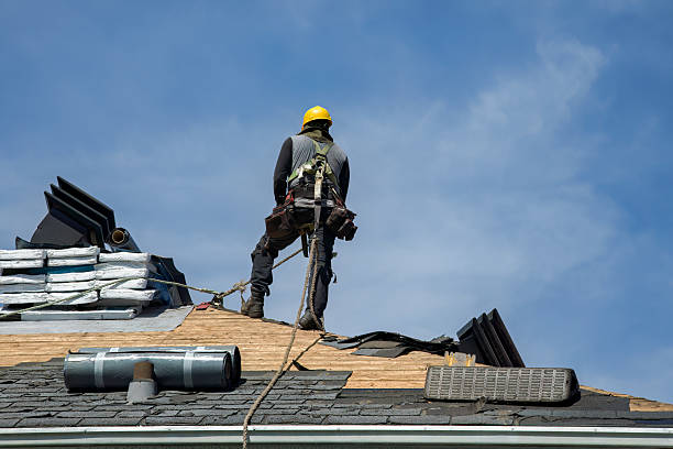 Professional Roofing technician working in Rockaway, NJ